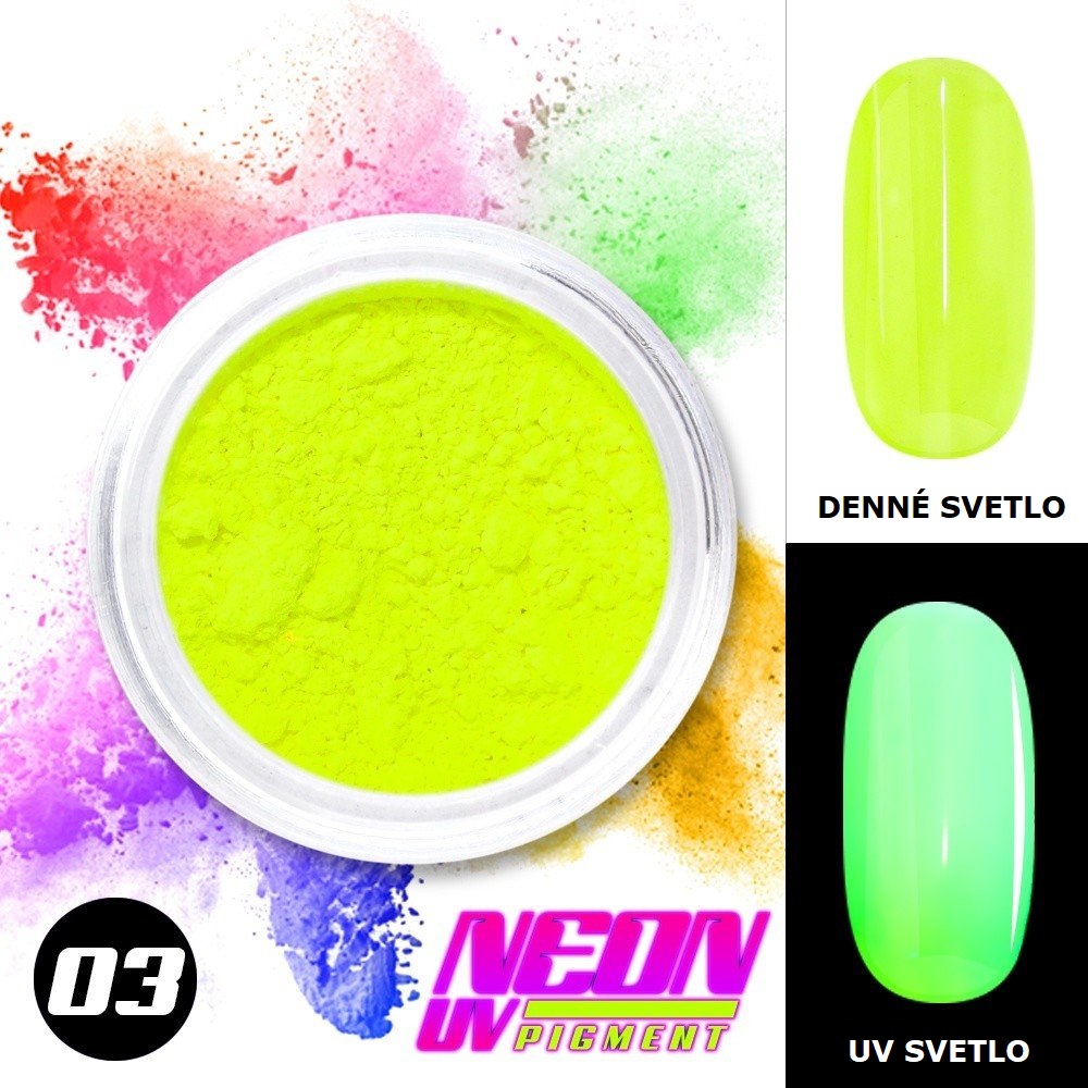 NEON pigment žluto zelený - 03