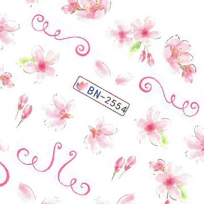 Vodolepky na nechty kvety BN-2554
