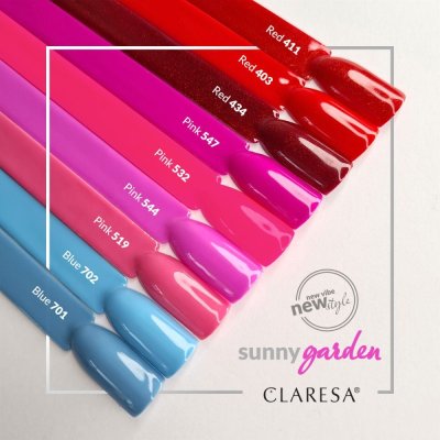 Gél lak CLARESA® RED 411, 5g