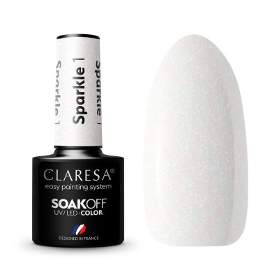 CLARESA® Sparkle 01 gél lakk (félig átlátszó), 5g