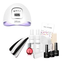 CLARESA gél lak sada Keratin so 180W UV/LED lampou