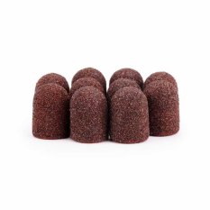 Brúsne klobúčiky hnedé 10mm, drsnosť 80, 10ks