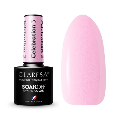 Gél lak CLARESA® CELEBRATION 3 (polopriehľadný), 5g