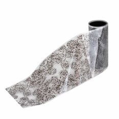 Transzferfólia Rózsa, fekete 80cm - 02