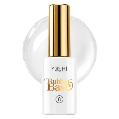 Gel lak YOSHI Rubber Base 8 - Clear, 10ml