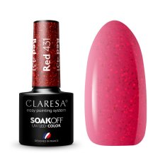 Gel lak CLARESA® RED 431, 5g