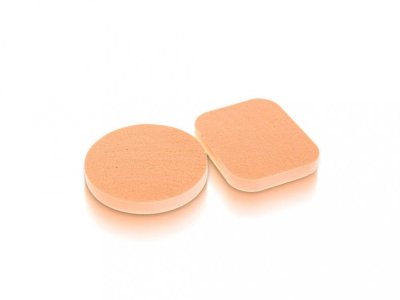 Kosmetické houbičky na ombré a make-up oranžové, 2 ks