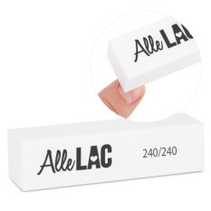 Blok na nehty AlleLac - bílý 240/240