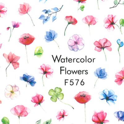 Körömmatricák Flowers - F576
