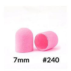 Brusné kloboučky Fabric Podo růžové 7mm / 240, 10ks