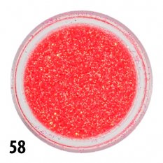 Glitrový prach - oranžový - 58