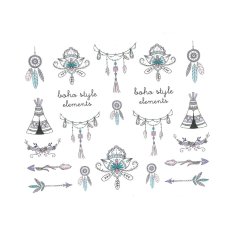 Vízmatricák körmökre Boho Stílus BN-912