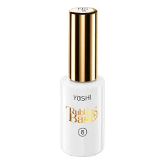 Gel lak YOSHI Rubber Base 8 - Clear, 10ml