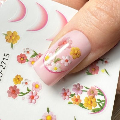 Nálepky na nechty - French Flowers JO-2715