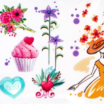 Transfer fólia GARDEN kvety, cupcake 100cm - 6