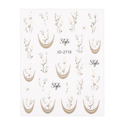 Nálepky na nechty - French Flowers JO-2719