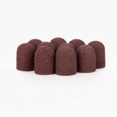 Brúsne klobúčiky hnedé 10mm, drsnosť 180, 10ks