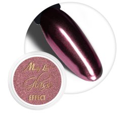Prášek na nehty Glass Effect Deep Pink - 4