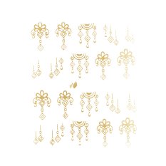 Vodolepky na nehty ornamenty Y-074