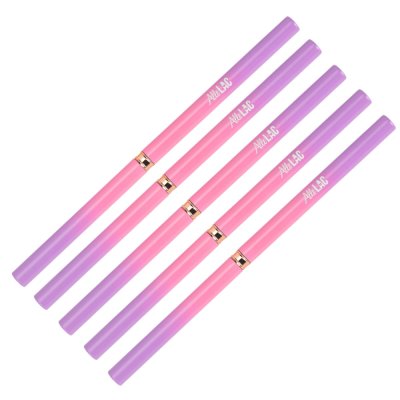 Sada štětců na zdobení nehtů AlleLac – Pink & Purple Line (5 ks)