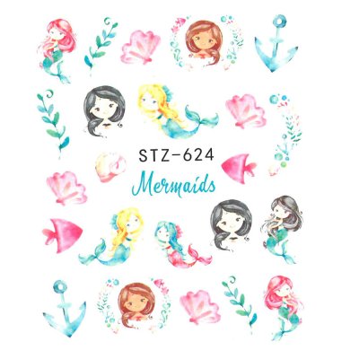 Vodolepky na nechty Mermaids STZ-624