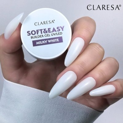 CLARESA® Körömépítő gél SOFT & EASY Builder gel MILKY WHITE, 12g