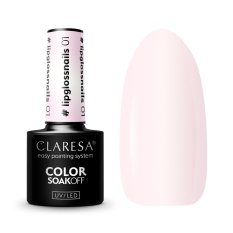 Gel lak CLARESA #lipglossnails 01 (průhledný), 5g