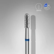 Diamantová fréza STALEKS Expert Rounded cylinder - modrá, FA30B023/6.5 (2,3mm/6,5mm)