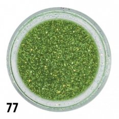 Glitrový prach - zelený - 77