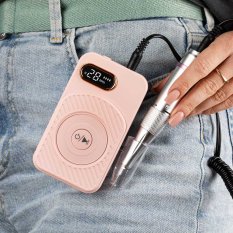 Přenosná bruska na nehty 110, 50W, růžová