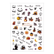 Tenké nálepky na nehty - Halloween R231