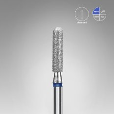 Diamantová fréza STALEKS Expert Rounded cylinder - modrá, FA30B025/10 (2,5mm/10mm)