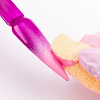Kosmetické houbičky na ombré a make-up oranžové, 2 ks
