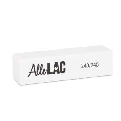 Blok na nehty AlleLac - bílý 240/240