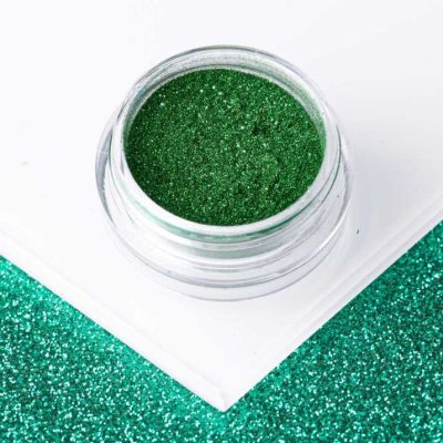 Prášok na nechty Glass Effect Green - 9