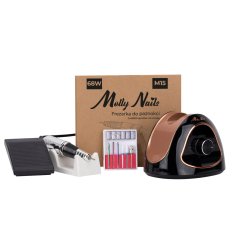 MollyNails Brúska na nechty M15 68W - čierno-zlatá