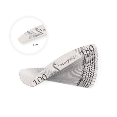 Pilník na nechty Aba Group Slim flamingo 100/180 - loďka - 25ks