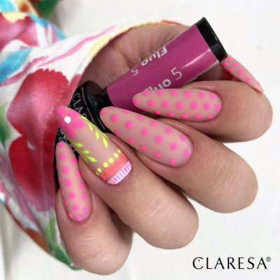 Claresa neónové gél laky Fluo 1, 2, 4, 5, 6