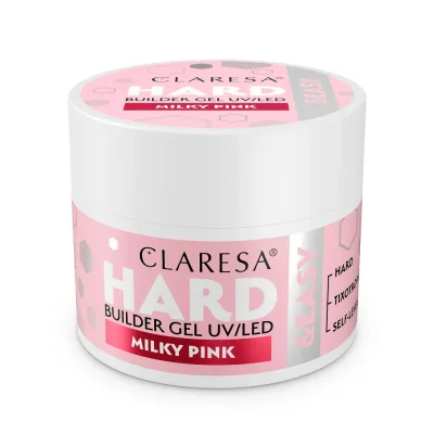 CLARESA® Stavební gel na nehty HARD & EASY Builder gel MILKY PINK, 12g