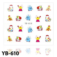 Vodní nálepky na nehty Velikonoce YB-610