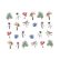 Vodolepky na nechty kvety BN-872