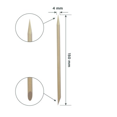 Staleks pomerančová dřívka na nehty (15cm) - 10 ks