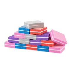 Mini buffer rovný purple 100/180