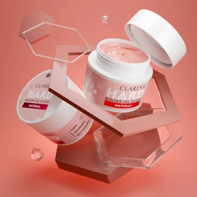 CLARESA® Stavebný gél na nechty HARD & EASY Builder gel NATURAL, 45g