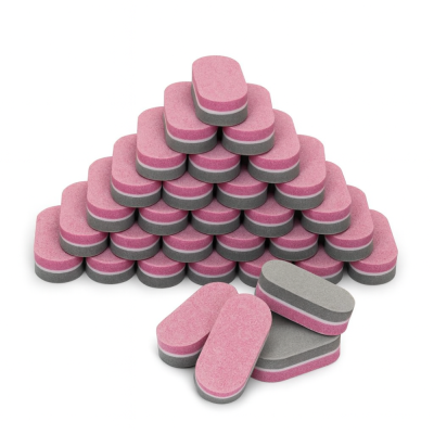 Mini buffer rovný pink/gray 100/180 - 50 ks