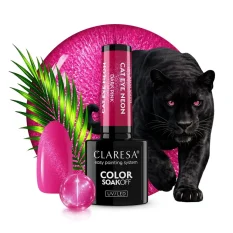 Gél lakk CLARESA® CAT EYE NEON Dark Pink, 5g