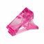 Plastový klip na nechty - na uchytenie dual formy - ružový