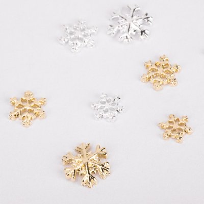 Ozdoby na nechty - Snehové vločky v boxe