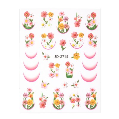 Nálepky na nechty - French Flowers JO-2715