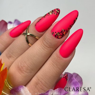 Claresa Neon 14, Paint gel Black, Top Coat Mat no wipe